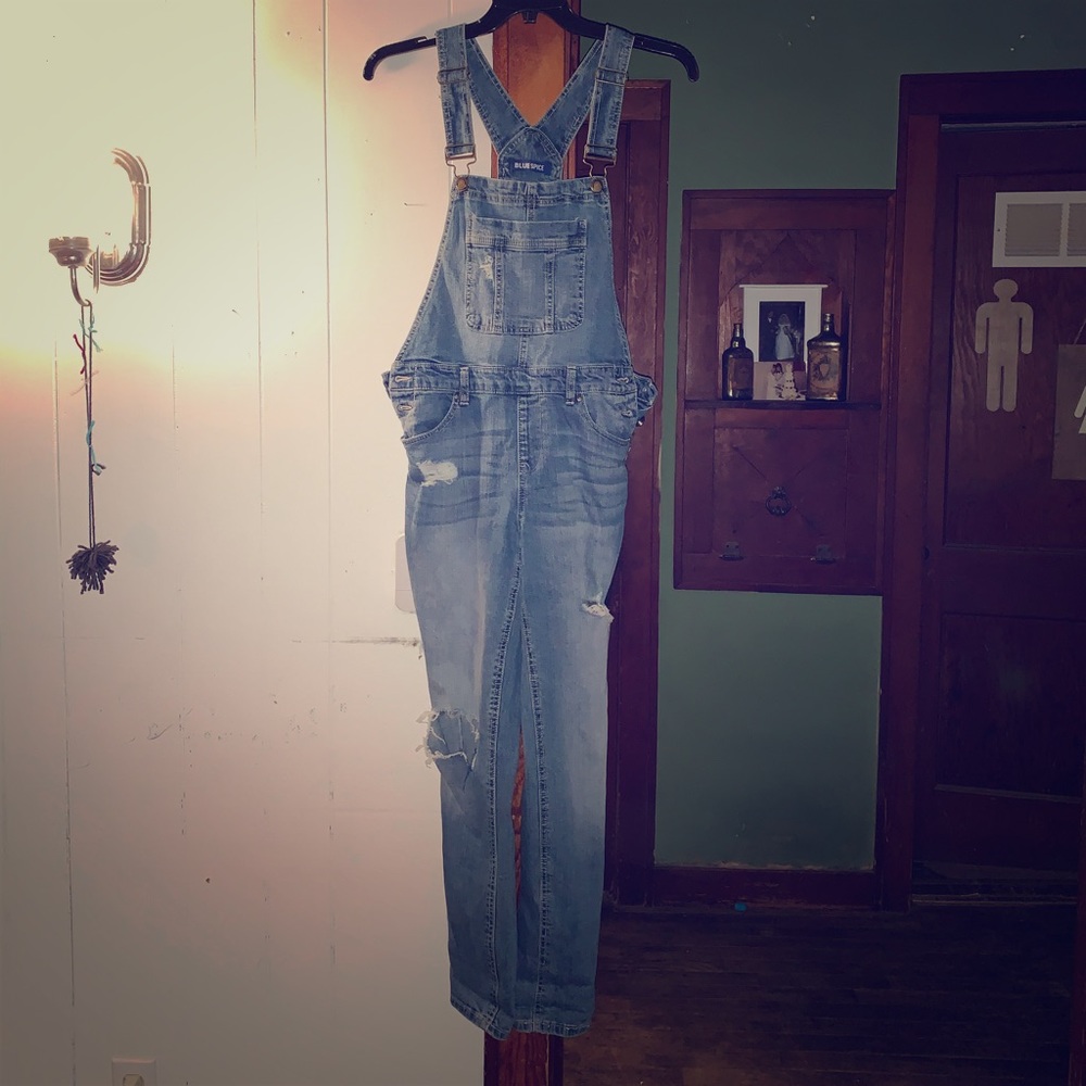 Denim overalls